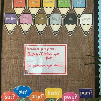 We are very proud of the Welsh ethos that is created across school.