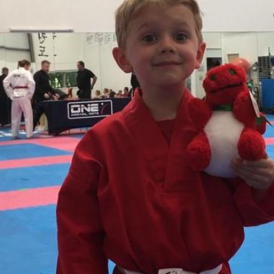 Dosbarth Conwy's mascot Wrex had a busy weekend with Elwyn