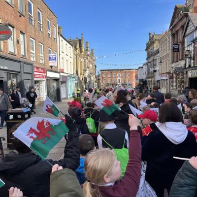Our KS2 members of the Criw Cymraeg participated in the Saint David's Day parade through Wrexham Town Centre.